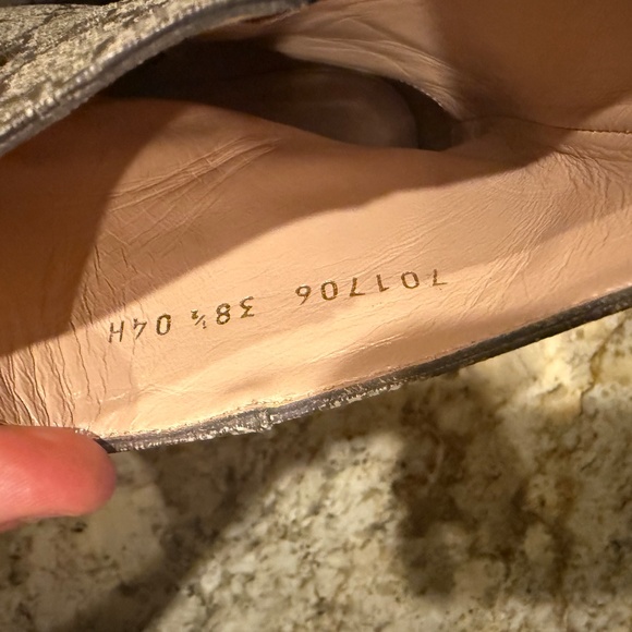 Gucci GG Canvas with Chocolate Leather and Mettalic Accents Booties 38.5 - Picture 6 of 9